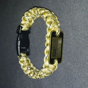 Paracord Bracelet-Men's Tactical Survival Bracelet-Soldier Bracelet with Bronze